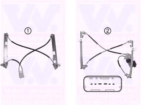 4327271 VAN Wezel mecanismo de elevalunas, puerta delantera izquierda
