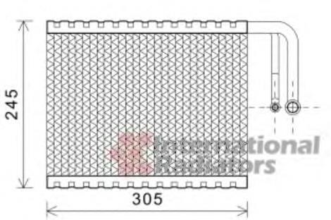 0600V402 VAN Wezel evaporador, aire acondicionado