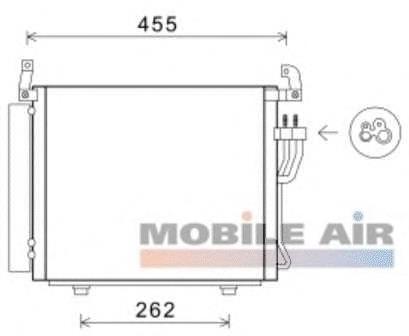 82005241 VAN Wezel condensador aire acondicionado