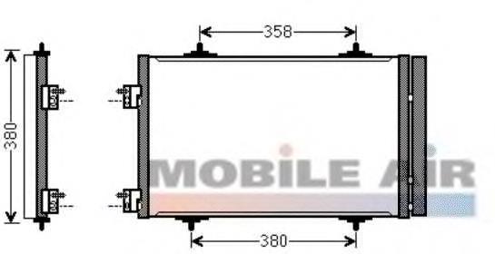 09005272 VAN Wezel condensador aire acondicionado