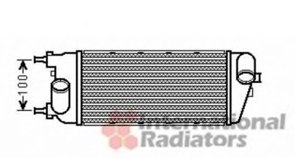 17004391 VAN Wezel radiador de aire de admisión