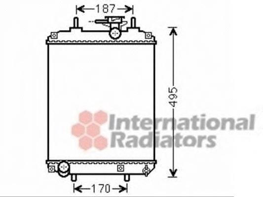 11002066 VAN Wezel radiador refrigeración del motor