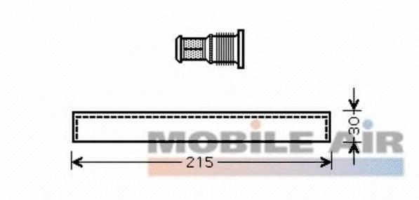 Receptor-secador del aire acondicionado 5300D416 VAN Wezel