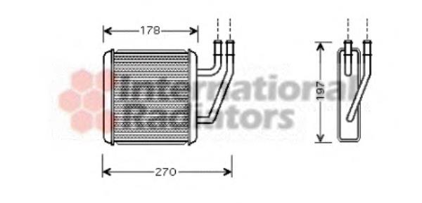 58006203 VAN Wezel radiador de calefacción