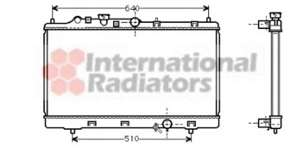 27002153 VAN Wezel radiador refrigeración del motor