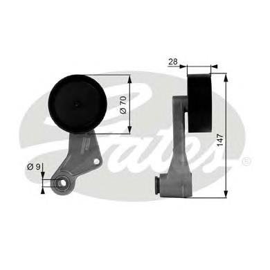 T38065 Gates rodillo, correa trapecial poli v