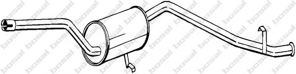  Silenciador posterior para Fiat Uno 146A