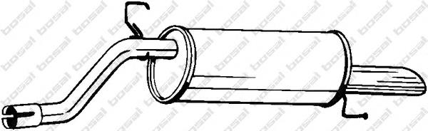 185181 Bosal silenciador posterior