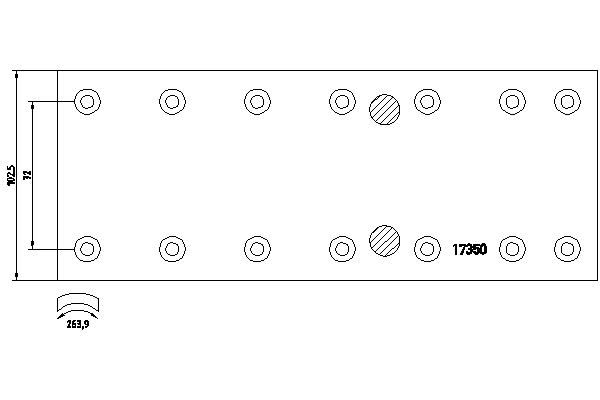 6694230410 Mercedes zapatas de frenos de tambor traseras