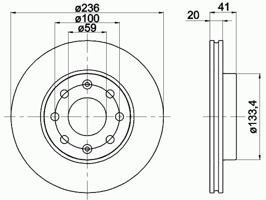 92133403 Textar freno de disco delantero