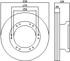 93187800 Textar freno de disco delantero