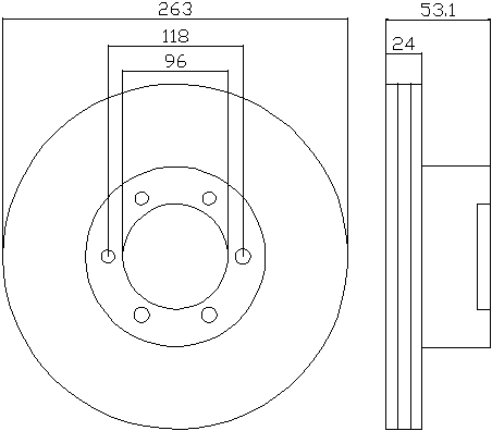 93191900 Textar freno de disco delantero