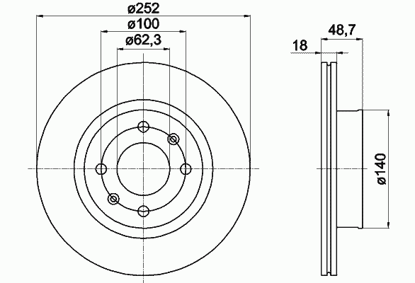 92196500 Textar freno de disco delantero