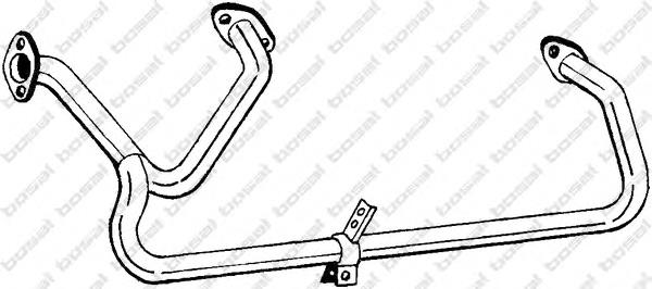 847445 Bosal tubo de admisión del silenciador de escape delantero