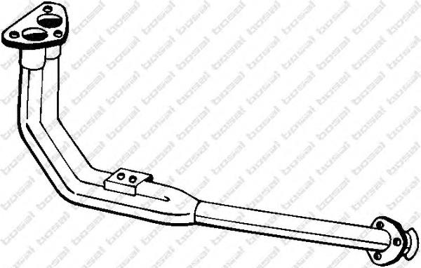  Tubo de admisión del silenciador de escape delantero para Volvo 740 744