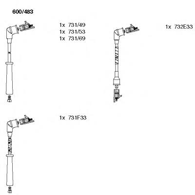 9091921428 Toyota juego de cables de encendido