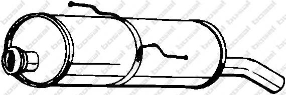 190-603 Bosal silenciador posterior