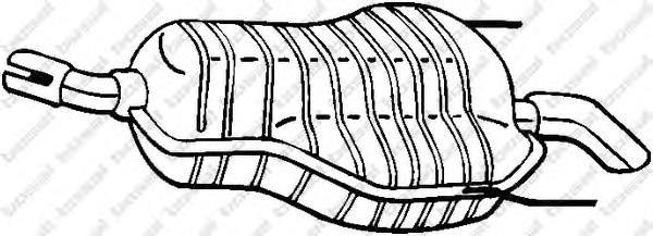 185-469 Bosal silenciador posterior