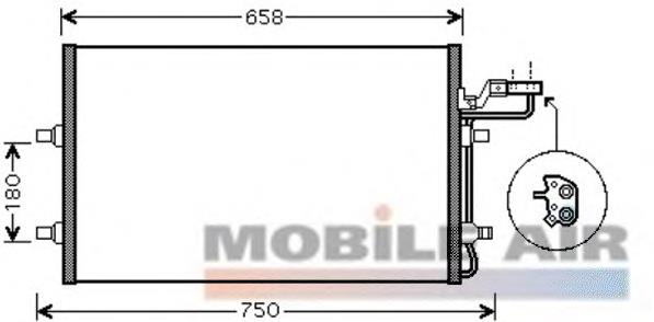 59005140 VAN Wezel condensador aire acondicionado