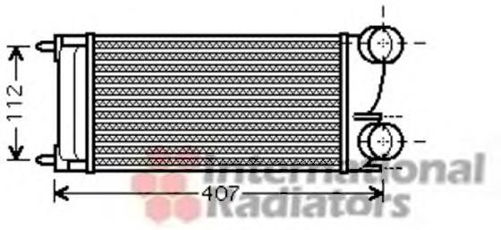 40004332 VAN Wezel radiador de aire de admisión