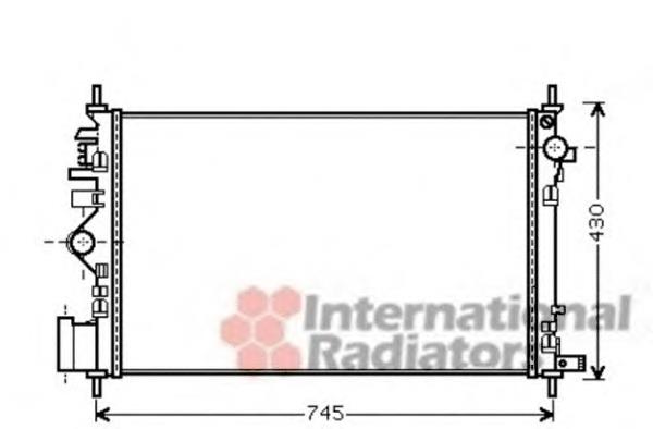 37002471 VAN Wezel radiador refrigeración del motor