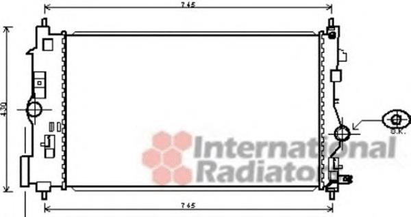 37002488 VAN Wezel radiador refrigeración del motor