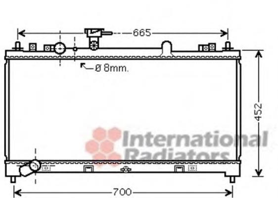 27002218 VAN Wezel radiador refrigeración del motor