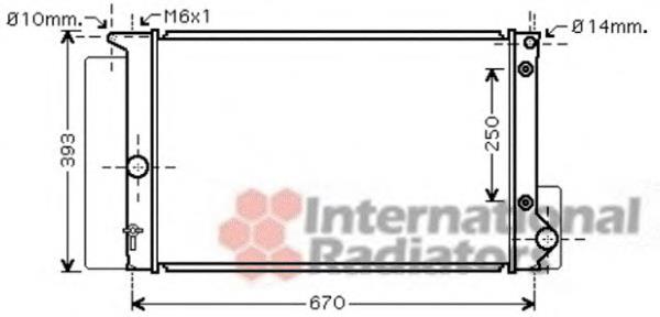 53002474 VAN Wezel radiador refrigeración del motor