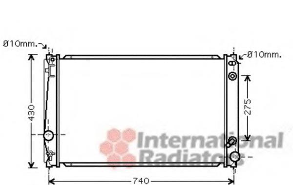 53002420 VAN Wezel radiador refrigeración del motor