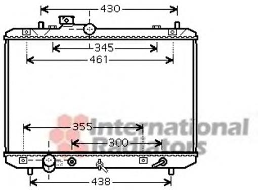 52002098 VAN Wezel radiador refrigeración del motor