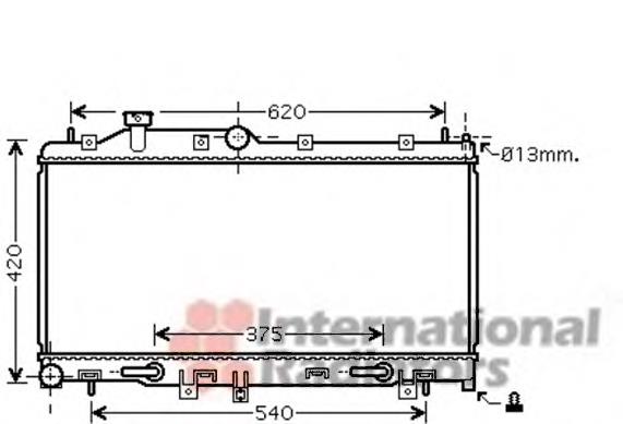 51002068 VAN Wezel radiador refrigeración del motor