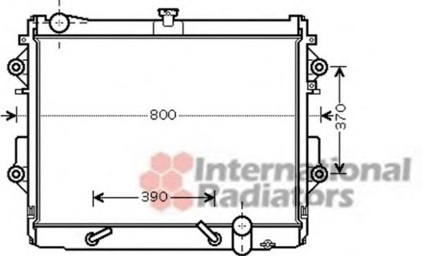 53002491 VAN Wezel radiador refrigeración del motor