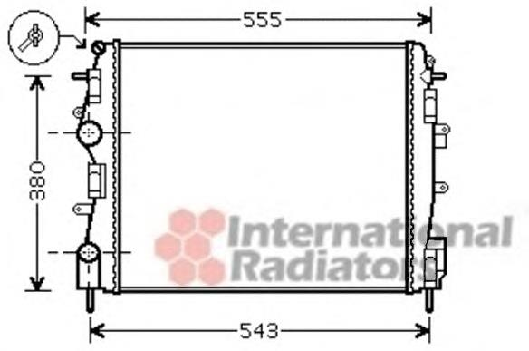 43002399 VAN Wezel radiador refrigeración del motor