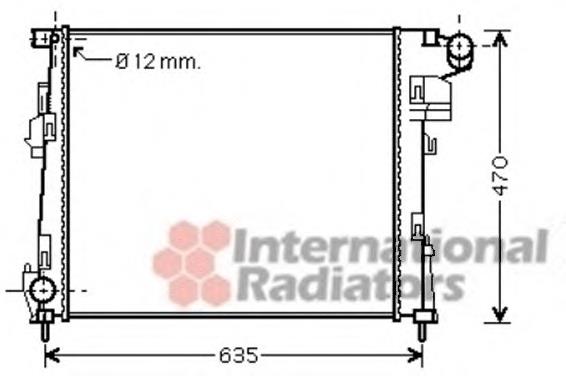 43002427 VAN Wezel radiador refrigeración del motor