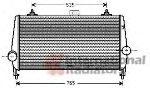 40004338 VAN Wezel radiador de aire de admisión