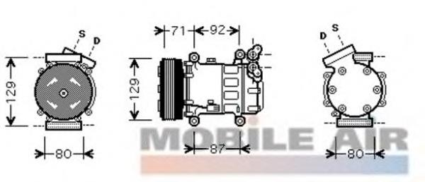 4300K401 VAN Wezel compresor de aire acondicionado