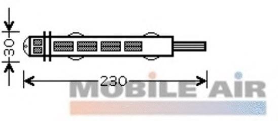 4300D431 VAN Wezel receptor-secador del aire acondicionado