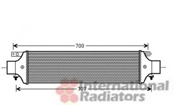 17004364 VAN Wezel radiador de aire de admisión