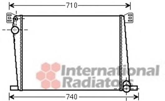 06002356 VAN Wezel radiador refrigeración del motor