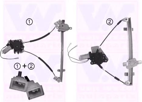 8140264 VAN Wezel mecanismo de elevalunas, puerta delantera derecha