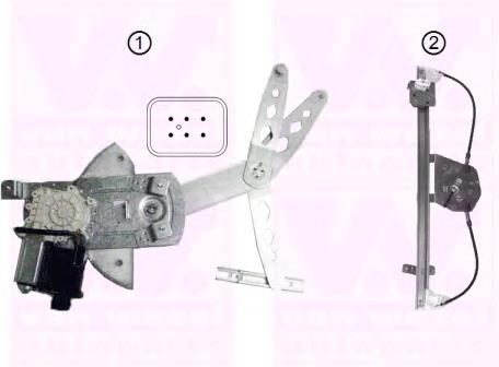  Mecanismo de elevalunas, puerta trasera derecha para Opel Zafira A05