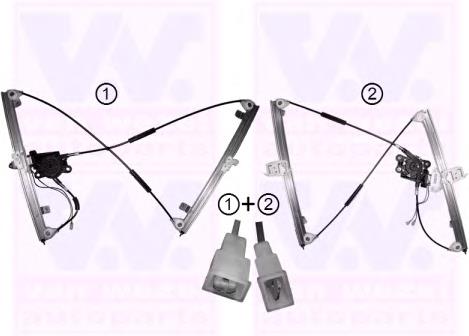 4028264 VAN Wezel mecanismo de elevalunas, puerta delantera derecha