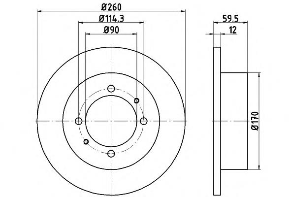 92169603 Textar disco de freno trasero