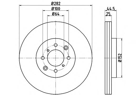 92170703 Textar freno de disco delantero