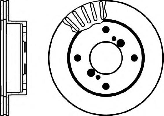 9674110 Brembo freno de disco delantero