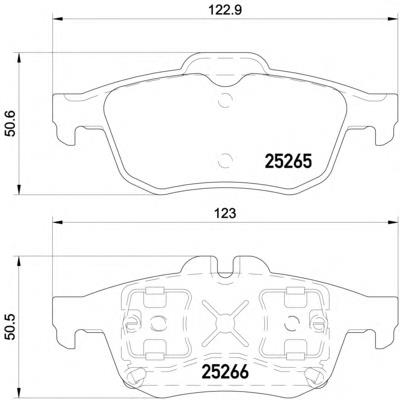 2526501 Textar pastillas de freno traseras