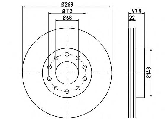 92176903 Textar disco de freno trasero