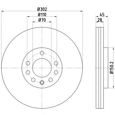 92118303 Textar freno de disco delantero