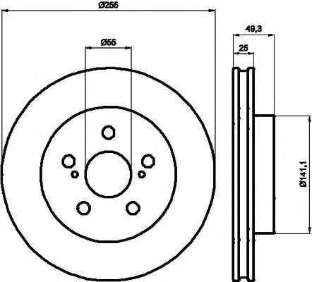 92138900 Textar freno de disco delantero