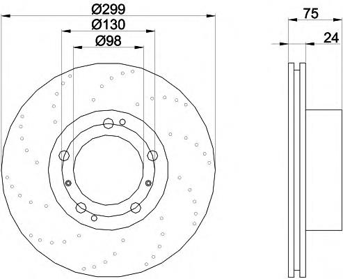 92100103 Textar disco de freno trasero